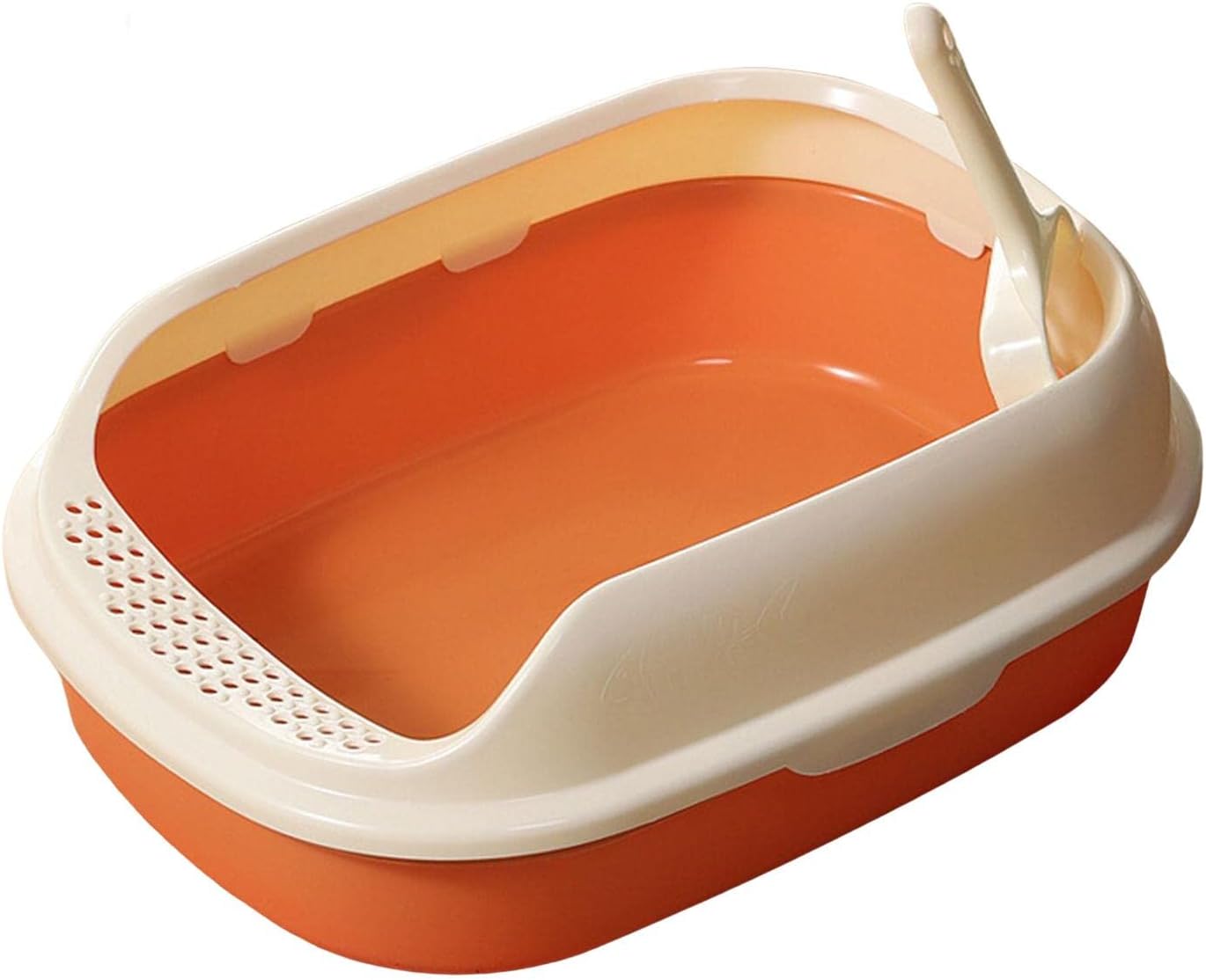 Caja de Arena para Gatos con Lado Alto, arenero Duradero para Gatos, Parte Superior Abierta Caja de Arena para Gatos con Lado Alto, arenero Duradero para Gatos, Parte Superior Abierta