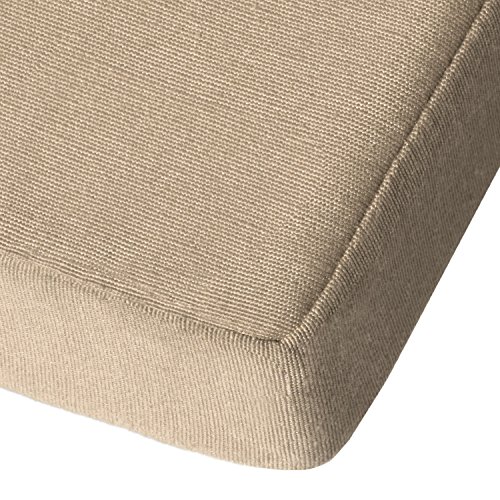 Beautissu Luxus Deckchair Auflage Sonnenliege 175x45x5cm LoftLux DC – Bezug Abnehmbar – Polsterauflage für Liegestuhl Auflage Gartenliege Polster – Liegenauflage Gartenmöbel Kissen Natur