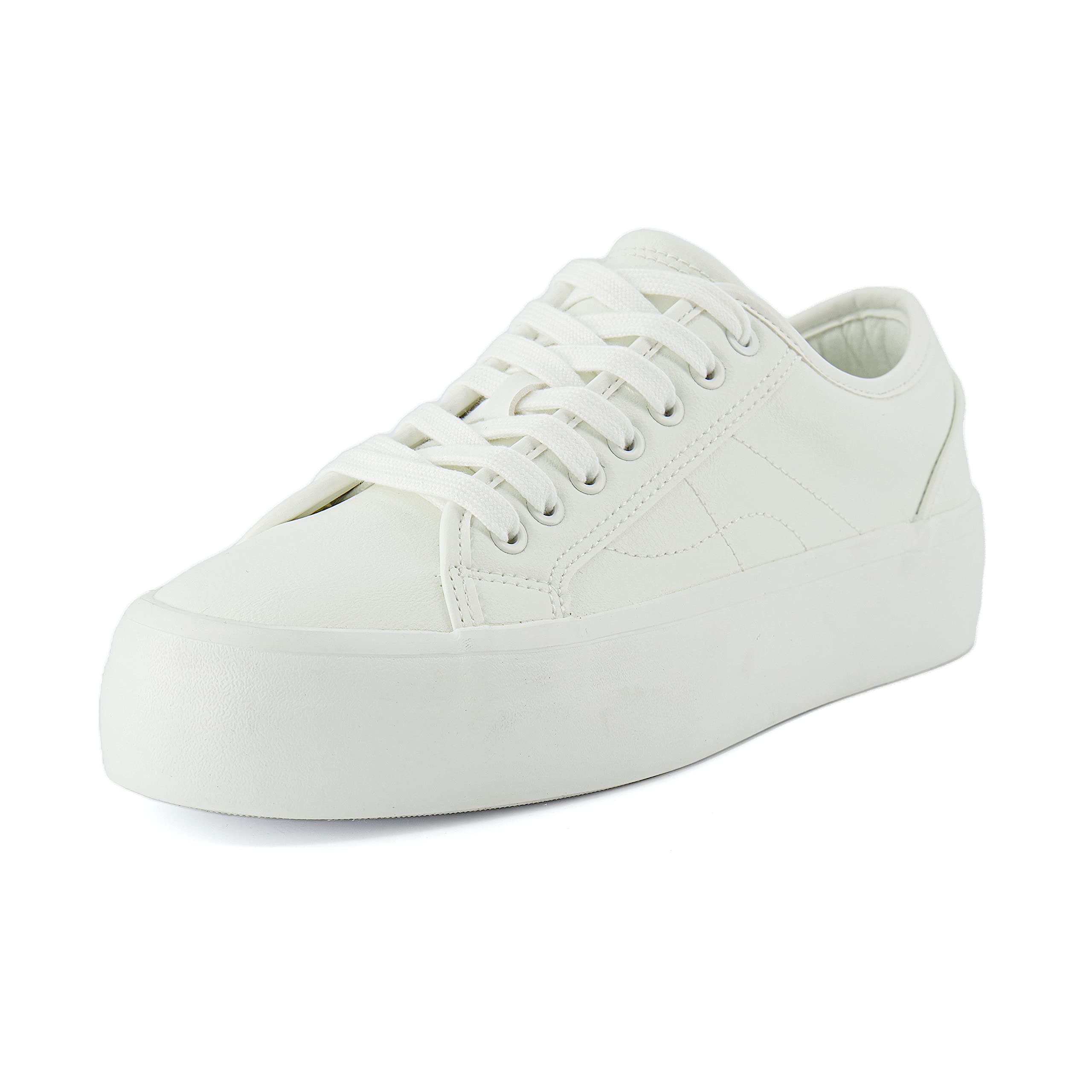 CUSHIONAIRE Zapatilla Deportiva de Lona con Parte Superior Baja y Espuma viscoelástica para Mujer, Blanco/Blanco 37 EU