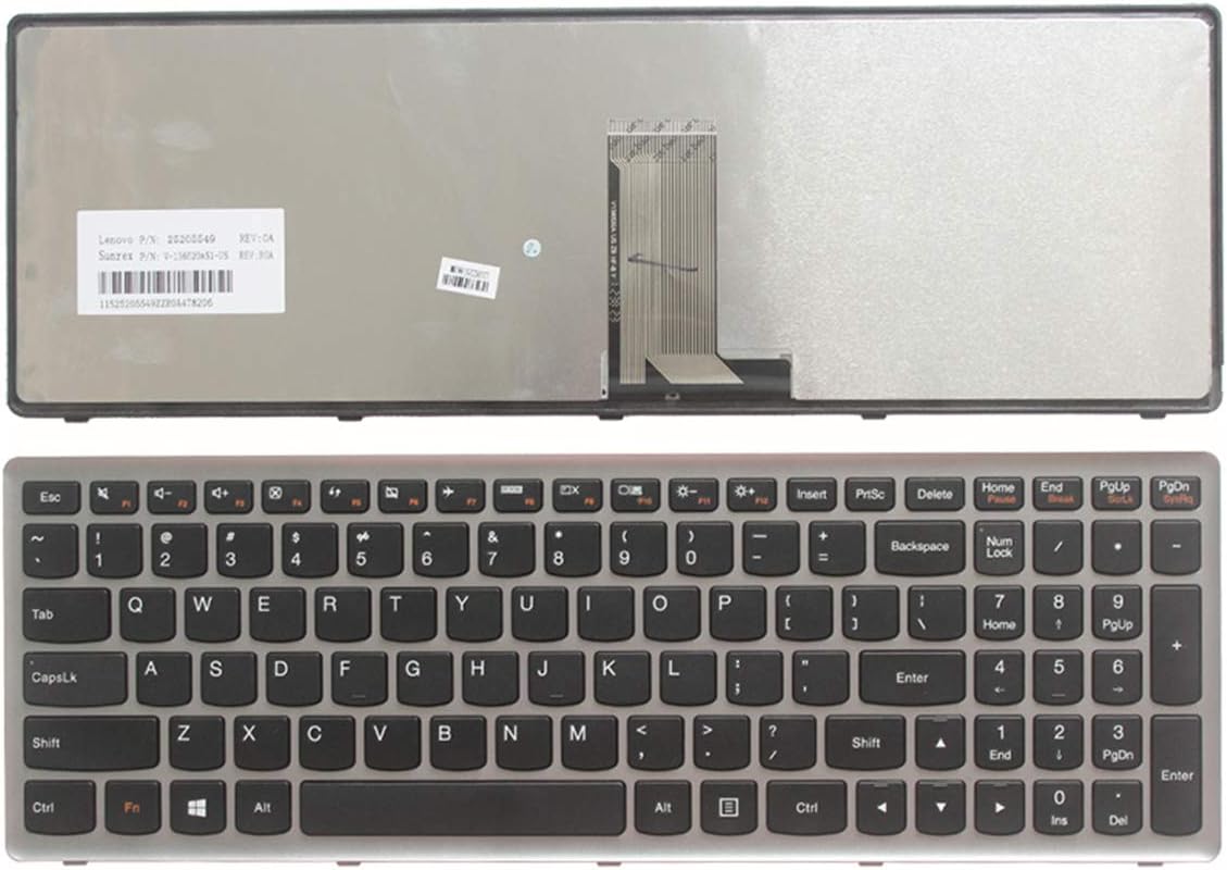 ULTRAZONE Compatible Replacement Laptop Keyboard for Lenovo Ideapad U510, Z710
