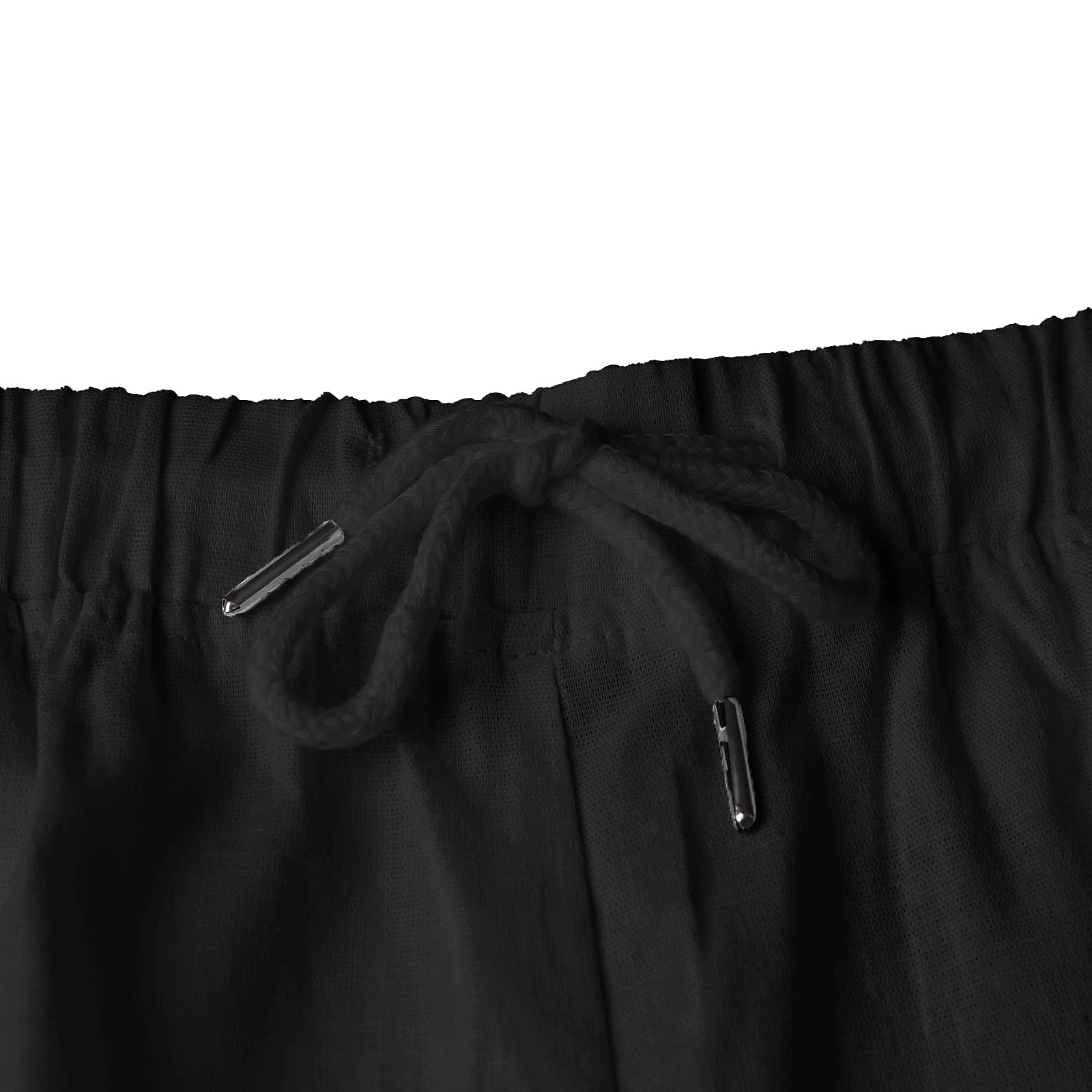 YAOBAOLE Herren-Hosen Baumwolle Leinen Haremshose Herren mit Taschen Freizeithose