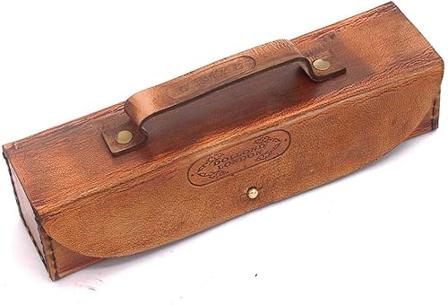 Miniatura 4 de RII - Cristal espía de decoración antigua, telescopio pirata con funda de cuero, telescopio de mano para entusiastas de la aventura, decoración