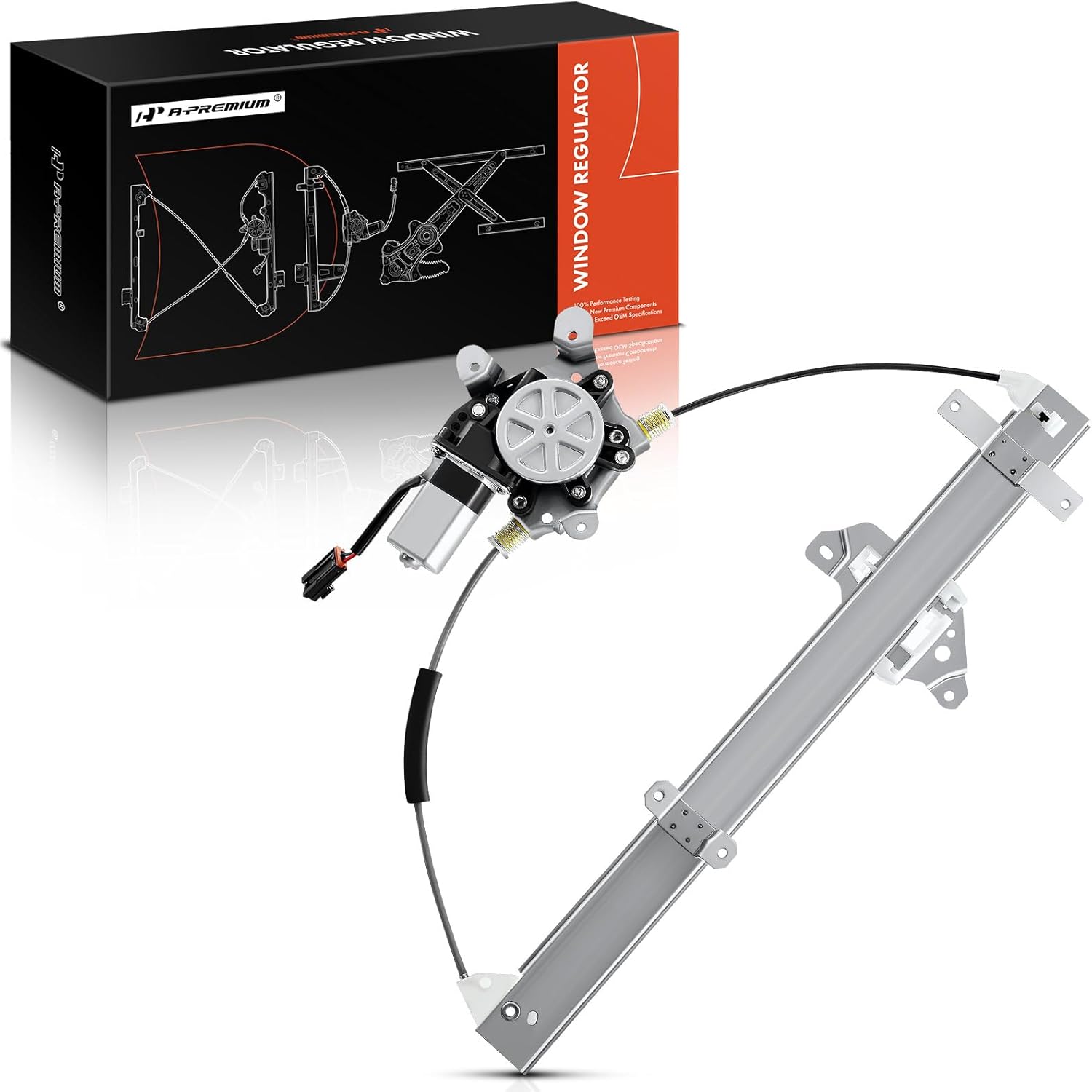 A-Premium Power Window Regulator with Motor Compatible with Nissan Frontier 1998-2004 Xterra 2000-2004 Front Left Driver Side