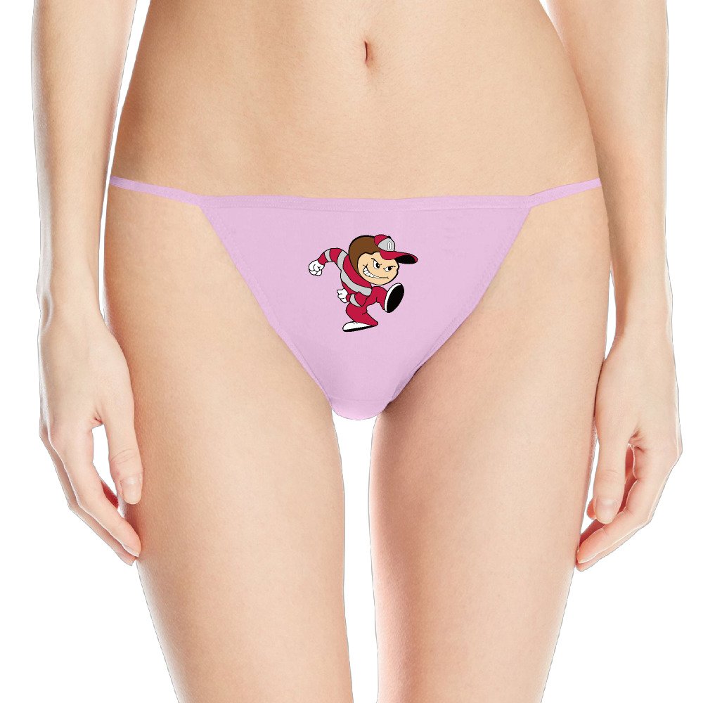 Women's Ohio State Buckeyes Football OSU Sleek Model Thong Panty Underwear