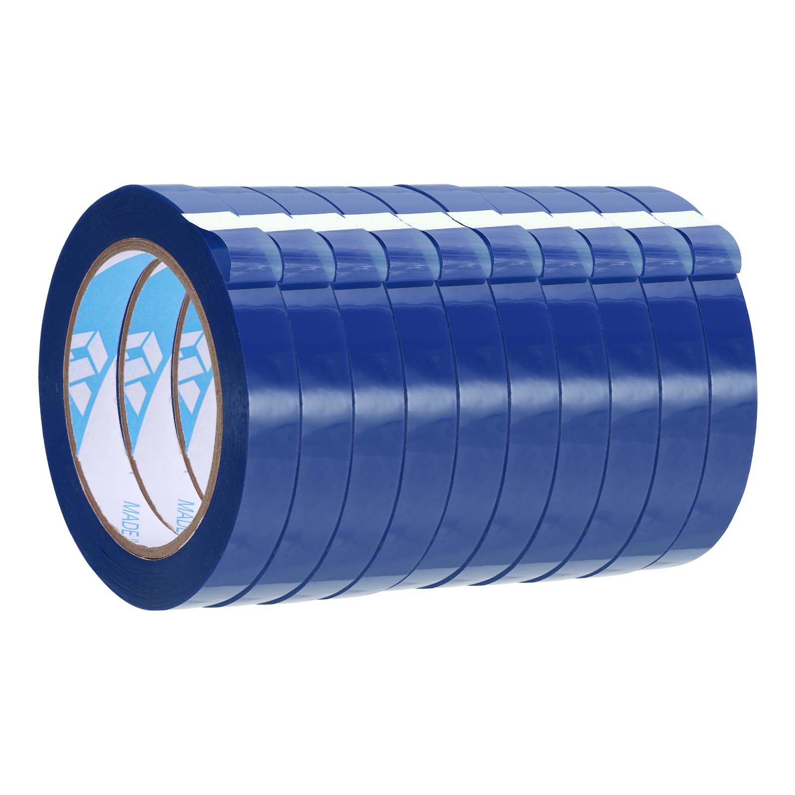 sourcing map 10Pcs Poly Bag Sealing Tape, 9/16" x 98.4 Yard Plastic Bag Sealer Tape Packaging Sealing for Shops Packaging Food Vegetable Meat Cake Bread Freezer Ice, Navy Blue
