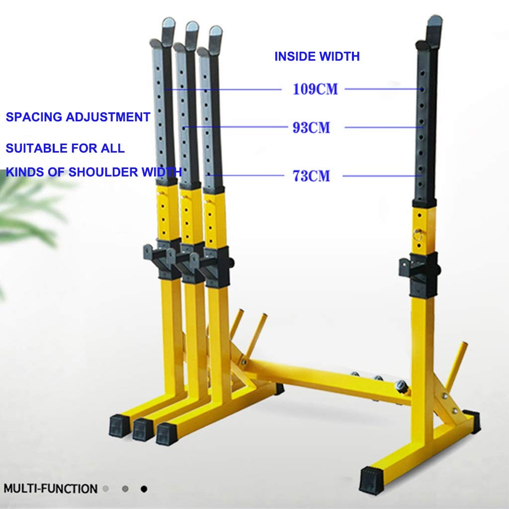 Gorilla Sports Squat / Bench Press Rack réglable avec supports de