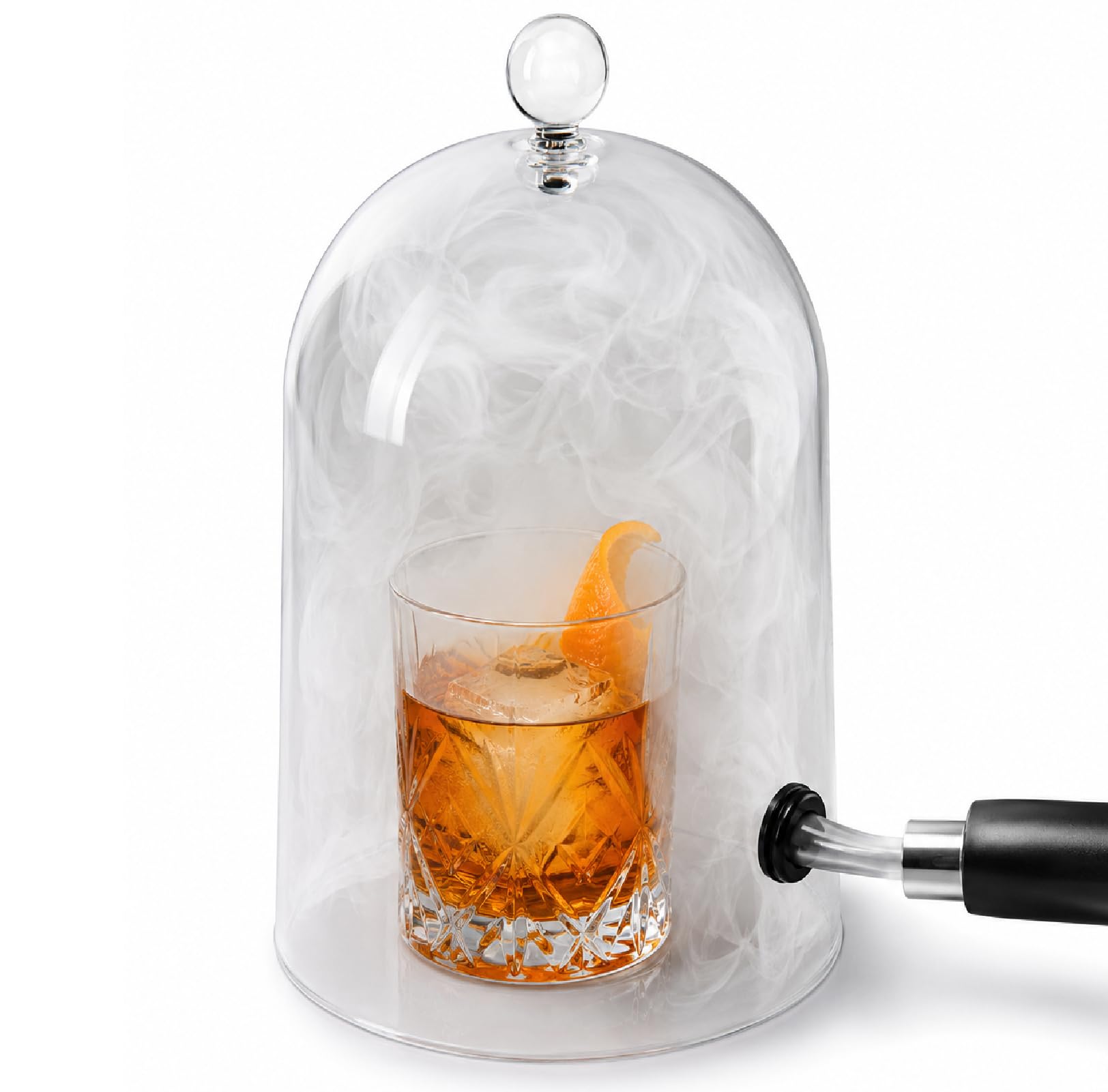 Cúpula para ahumar cócteles, infusor de humo acrílico transparente para bebidas