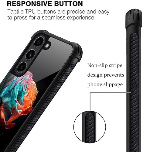 Miniatura 74 de Funda para Samsung Galaxy S23 Plus, protección de grado militar, esquinas a prueba de golpes, funda antiarañazos para Samsung Galaxy S23 Plus, flor