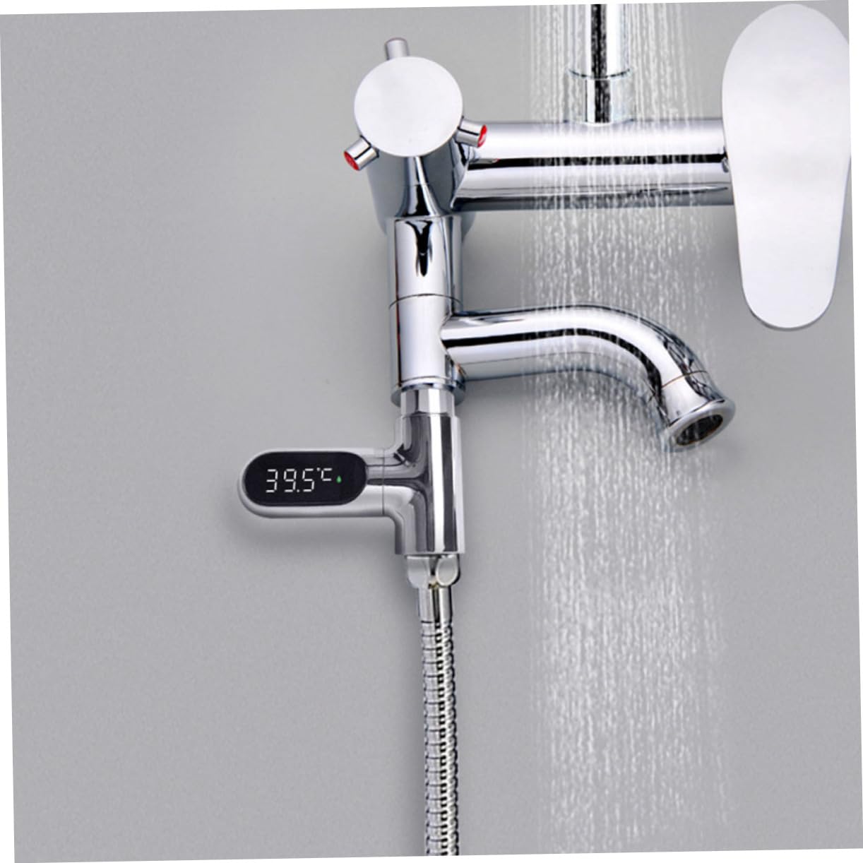 Termómetro de Agua Indicador Adecuado para Baño Seguro para Ñiño Pantalla Led, Medición Precisa 5 85°c, Material Abs Pc, sin Baterías