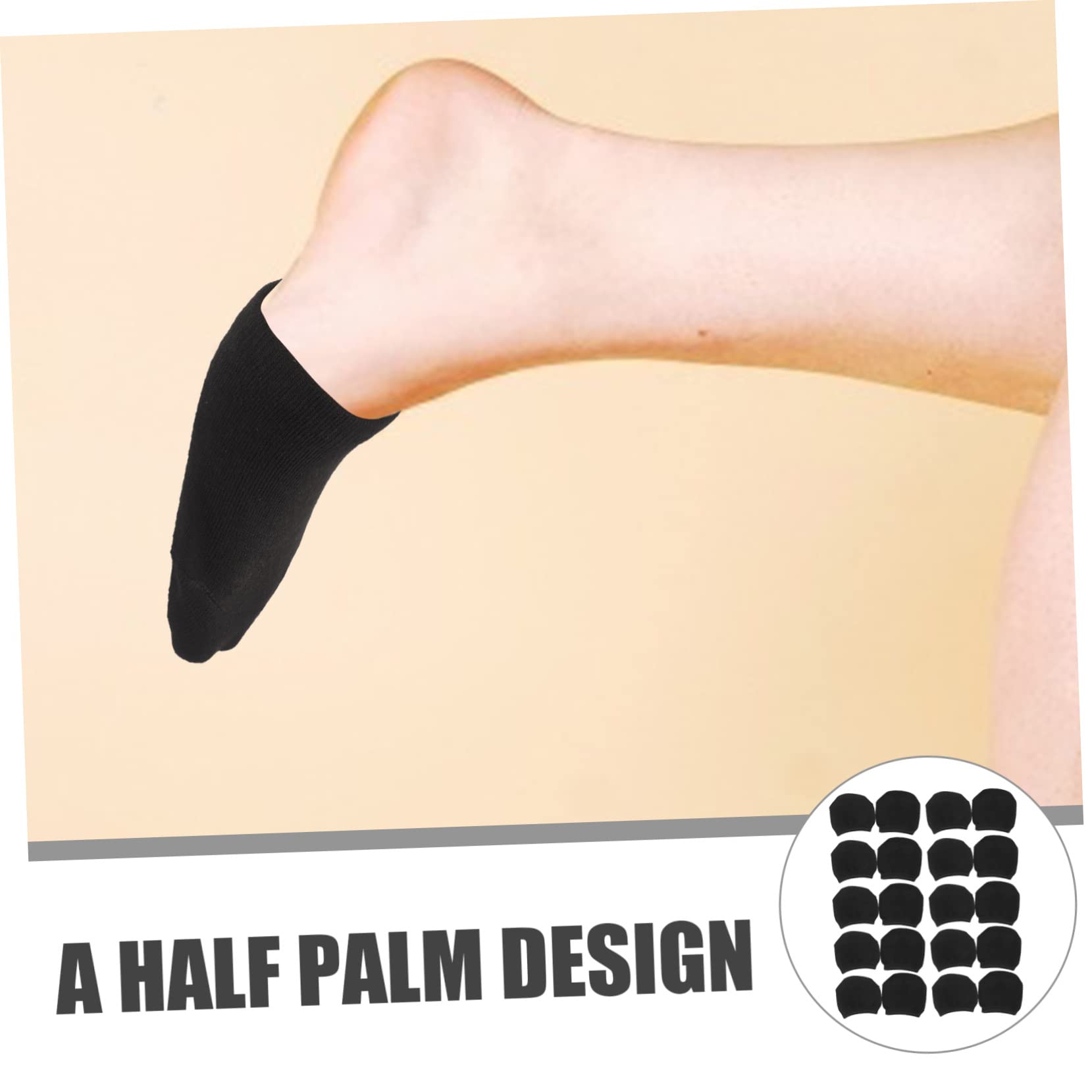 Mobestech 20 Paar halbe Socken damensocken women socks Hochhackige Leichte baumwoll hautfreundlich Frontpolster Bodenmatte Frau Einlegesohle Baumwolle Weiß