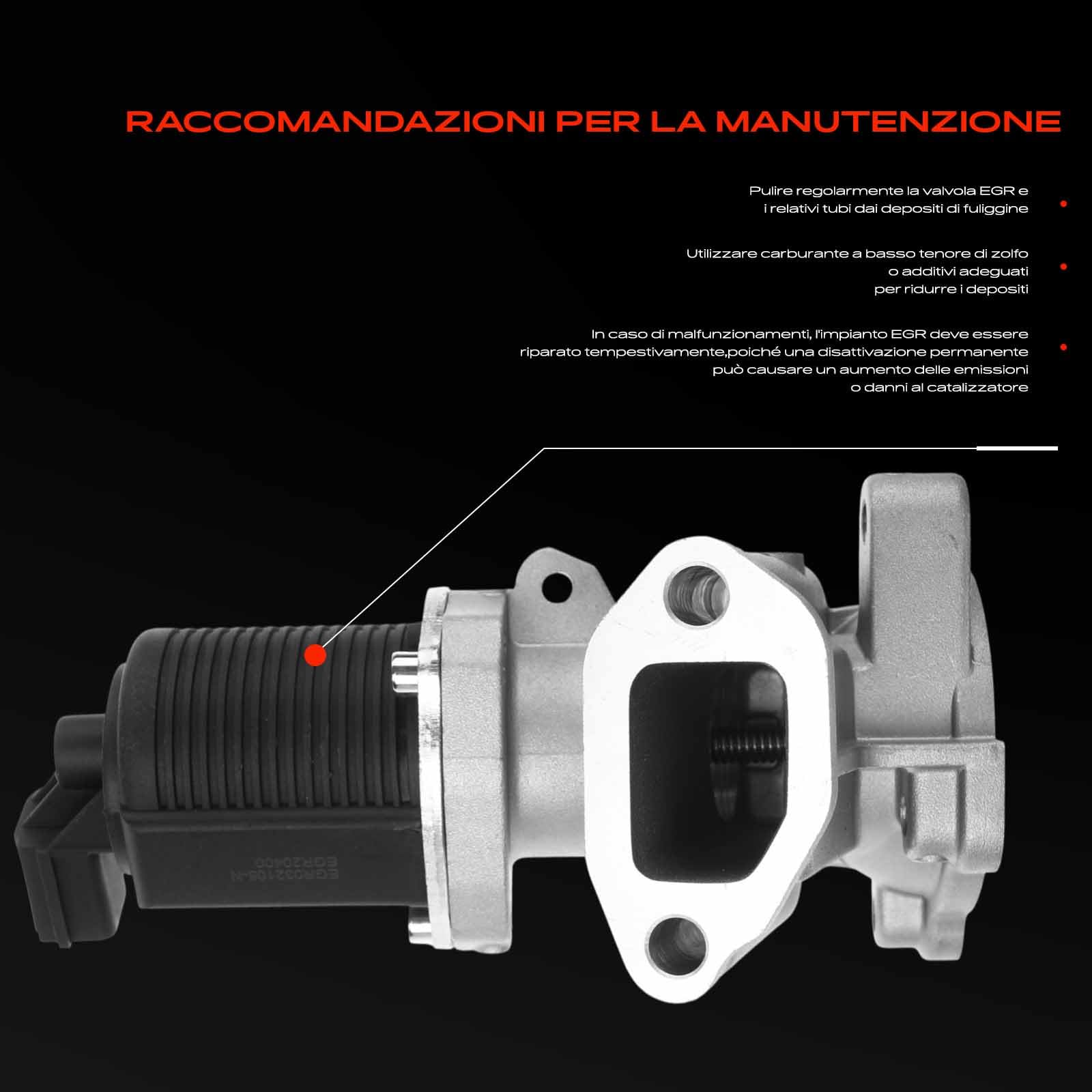 Frankberg Valvola EGR Compatibile con Punto Evo 199 1.3 D MultiJet Musa 350 1.3 D MultiJet Linea 110 323 1.3 D MultiJet Ypsilon 843 1.3 D MultiJet Idea 350 1.3 D MultiJet 7.00020.40.0,55219502
