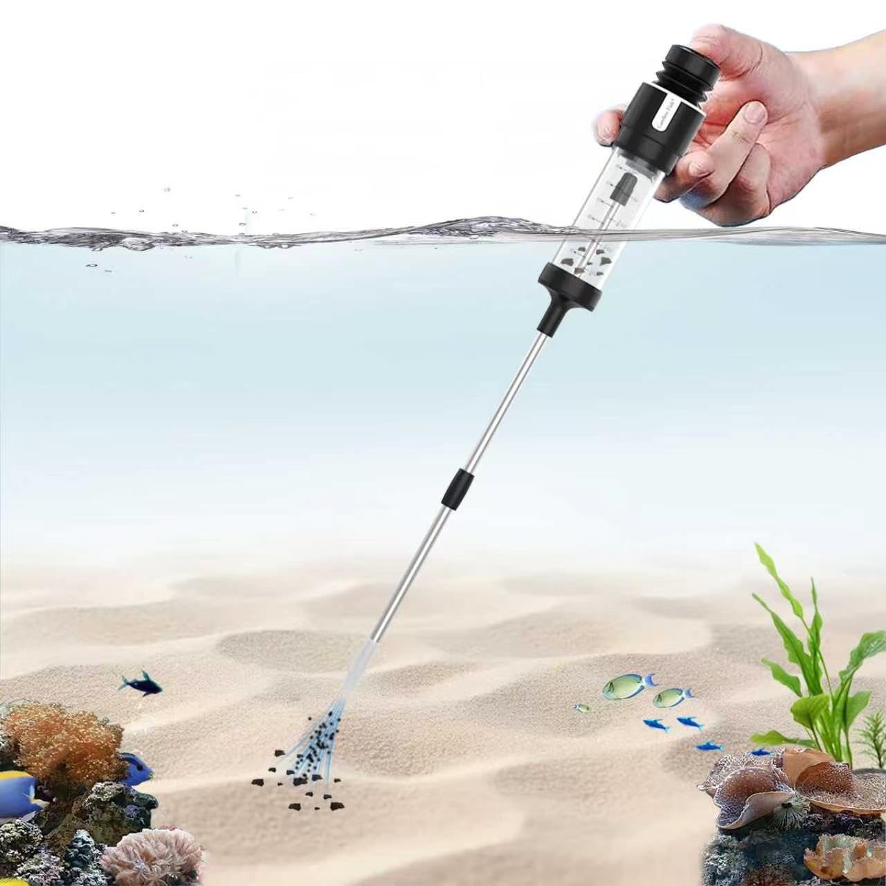 Carefree Fish Aquarium Siphon Upgraded Turkey Baster Fish Poops Collector Feeding Tube for Fish or Coral