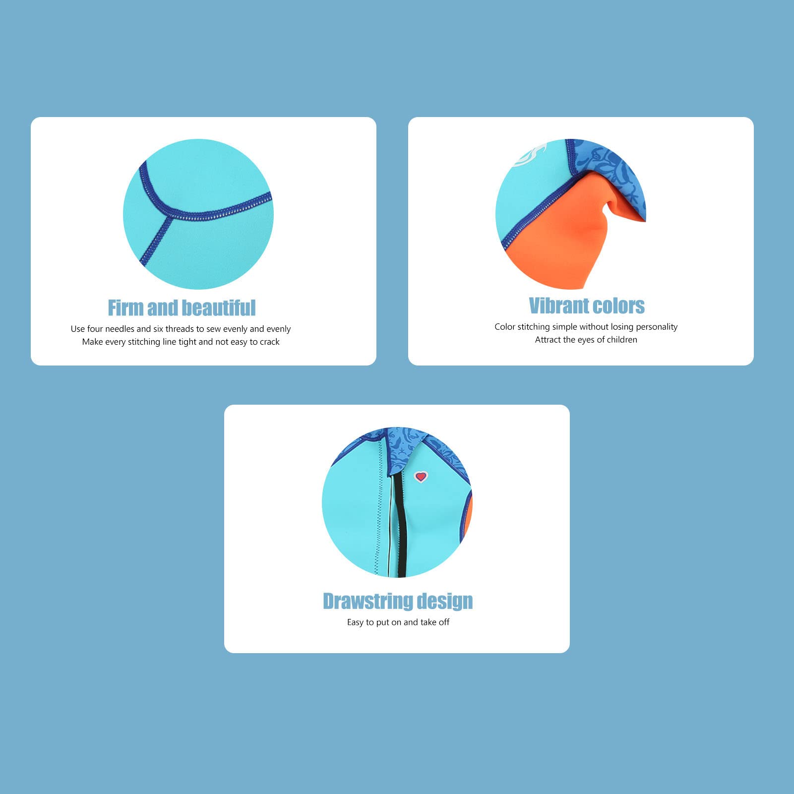Combinaison de Protection pour Enfants, Manches Longues, 2.5mm, néoprène, Combinaison de Surf pour Filles et garçons, Natation, plongée en apnée