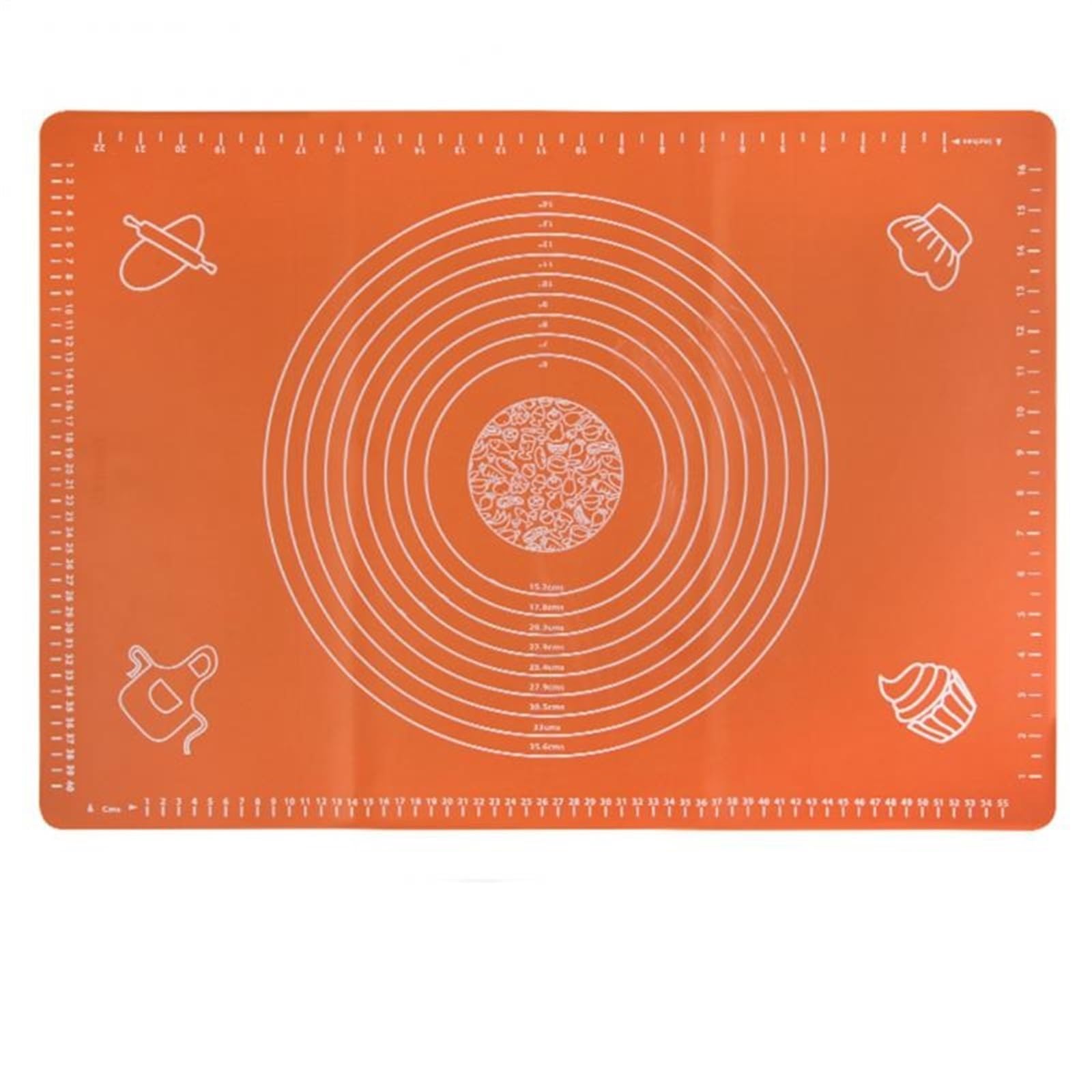 Knetmatte Große Antihaft-Rollbackmatten for die Küche, Teigknetmatte, Backmatte, Blattzubehör, Teigknetmatte, Teigpads, Werkzeuge für Gebäck Pizza Matte(06,64x45)