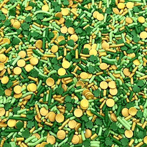 Manvscakes | 7.5 ounce Sweet luck sprinkles | St. Patrick’s day sprinkles | Green sprinkles | Edible sprinkles | Cale sprinkles | Cookie sprinkles