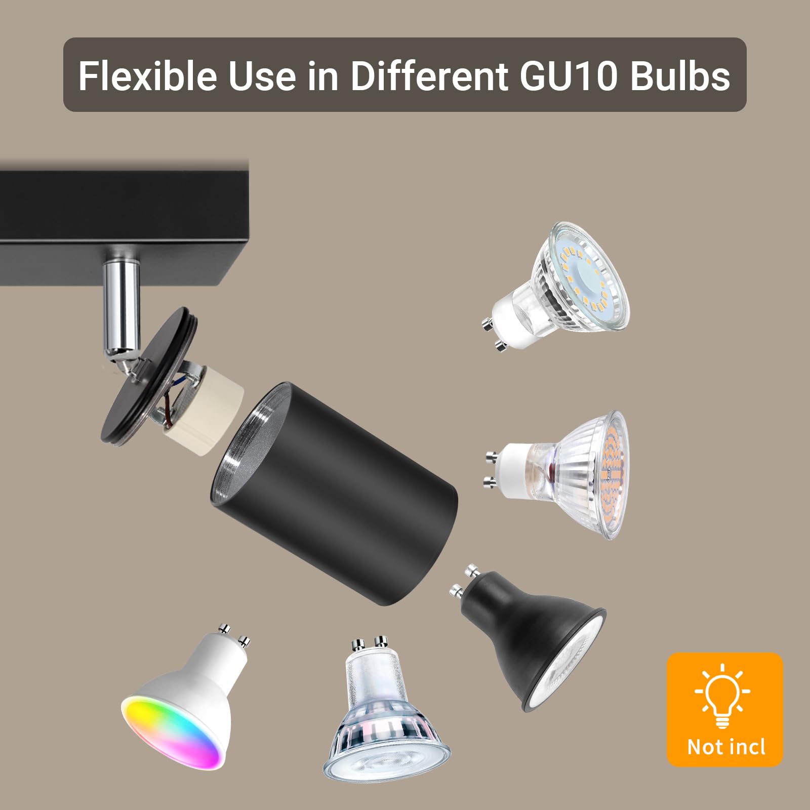 Plafoniera LED Da Soffitto 2 Luce - Faretti Regolabili, Design Moderno, Per Interni - Foto 4