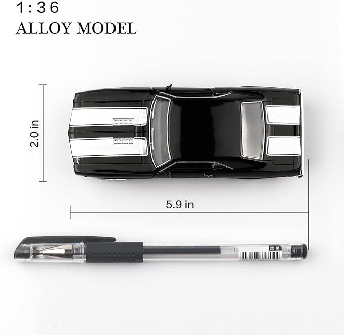 Modelo Chevrolet Camaro SS 1969 a escala 1:36 miniatura 2