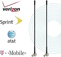 Vista 4 de Bingfu Antena 4G LTE Mini Soft Whip TS9 (paquete de 2) compatible con Verizon AT&T T-Mobile Sprint 4G LTE Mobile Hotspot MiFi Router Celular Módem