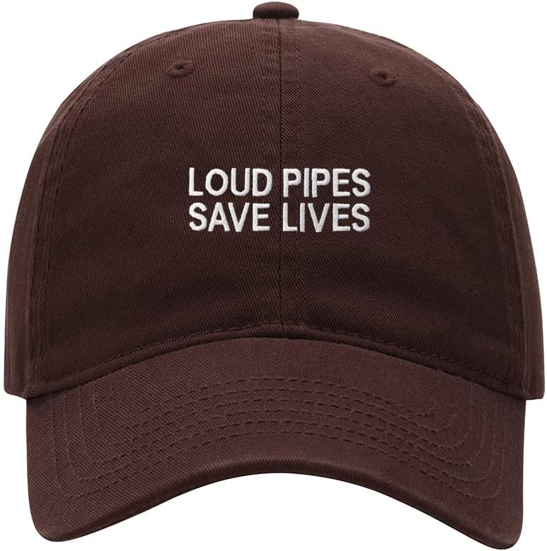 Baseball Cap Men Loud Pipes Save Lives Embroidered Washed Cotton Dog Hat Baseball Caps