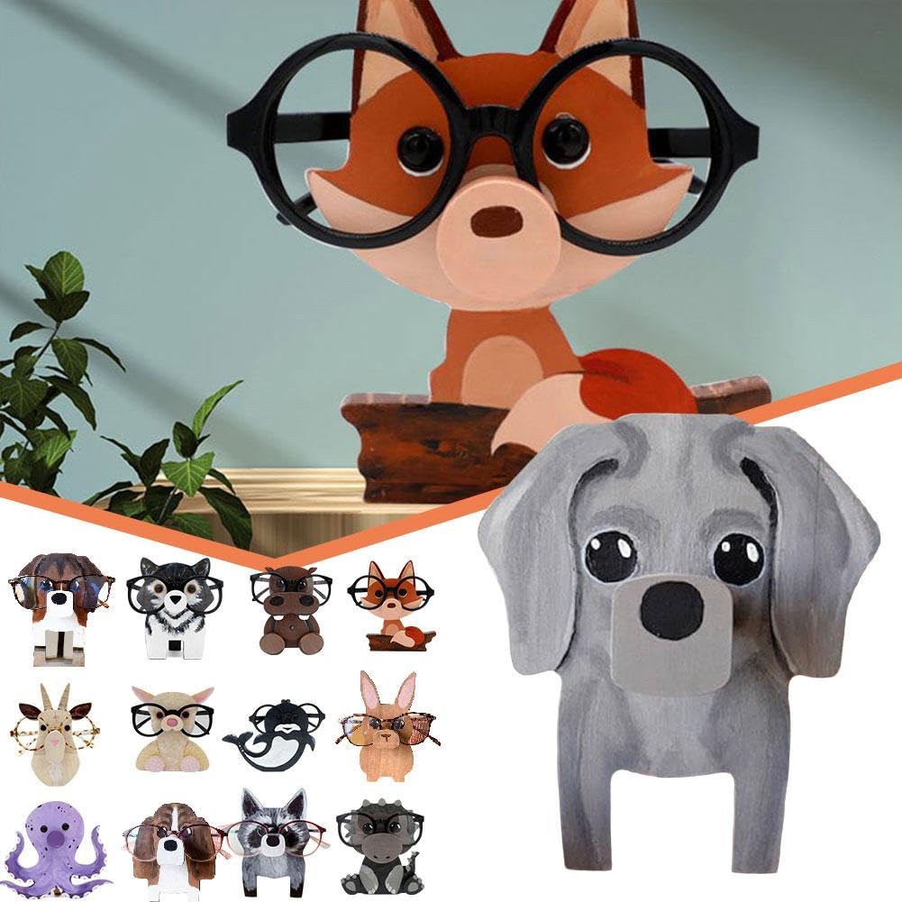 Holz Brillenständer Handgeschnitzt - Tier Design Deko Für Nachttisch