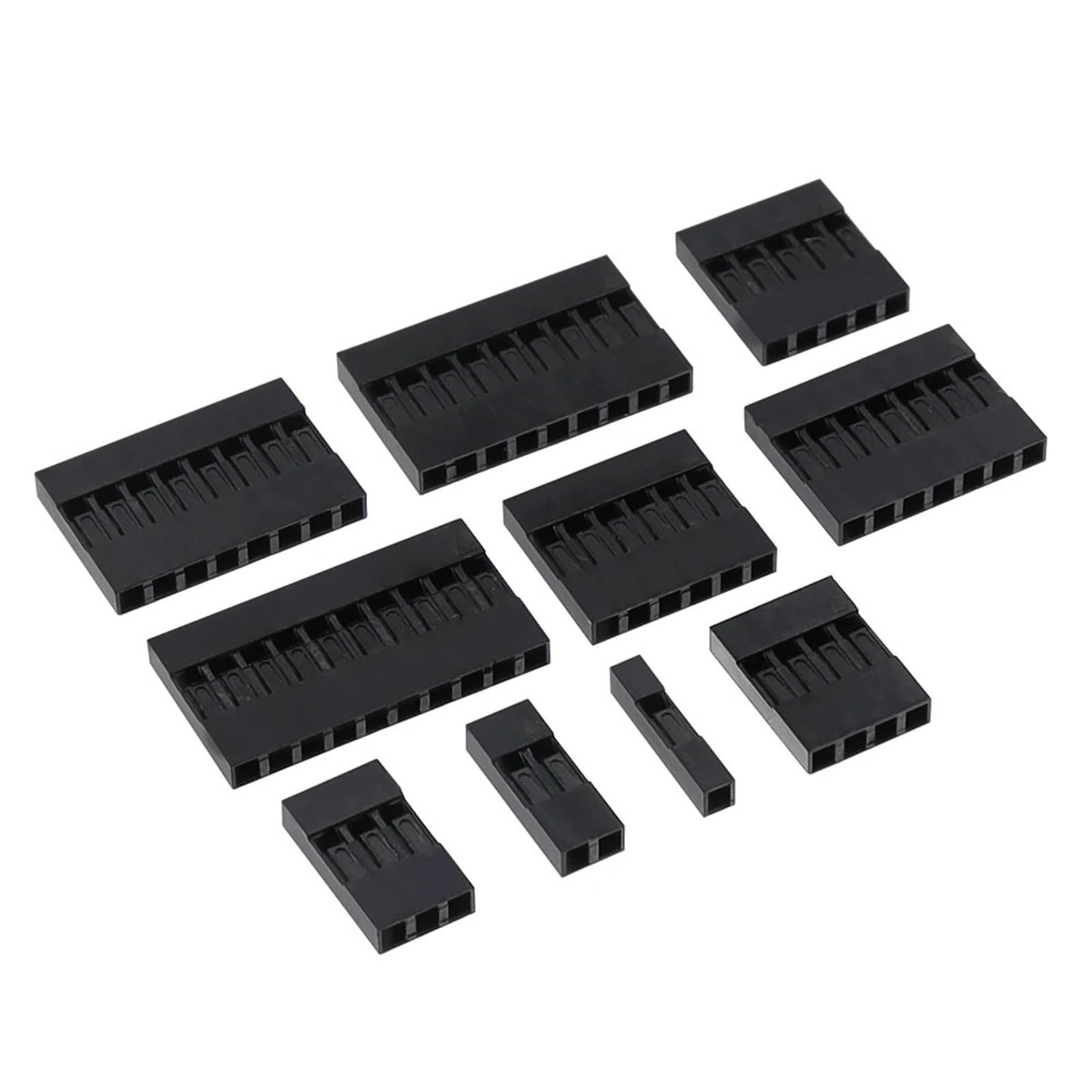 Carcasa de plástico de 2,54 mm conector único 7P para bloques de terminales 3