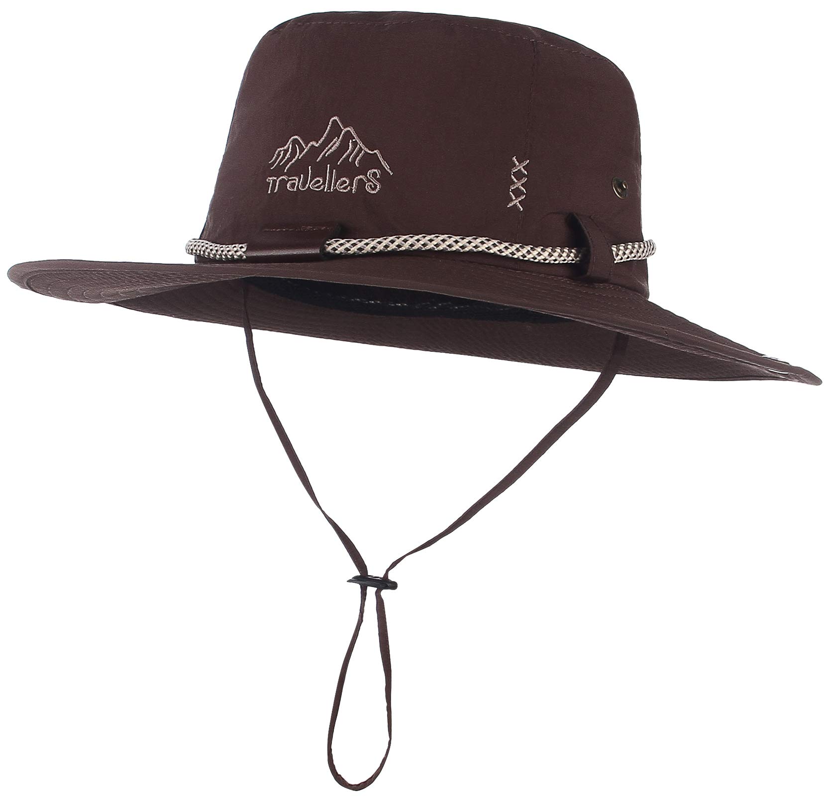 EOZY Sombrero de sol para hombre, sombrero de verano anti UV, sombrero Benni plegable de gran bordo, sombrero de alpinismo para exterior, camping, senderismo