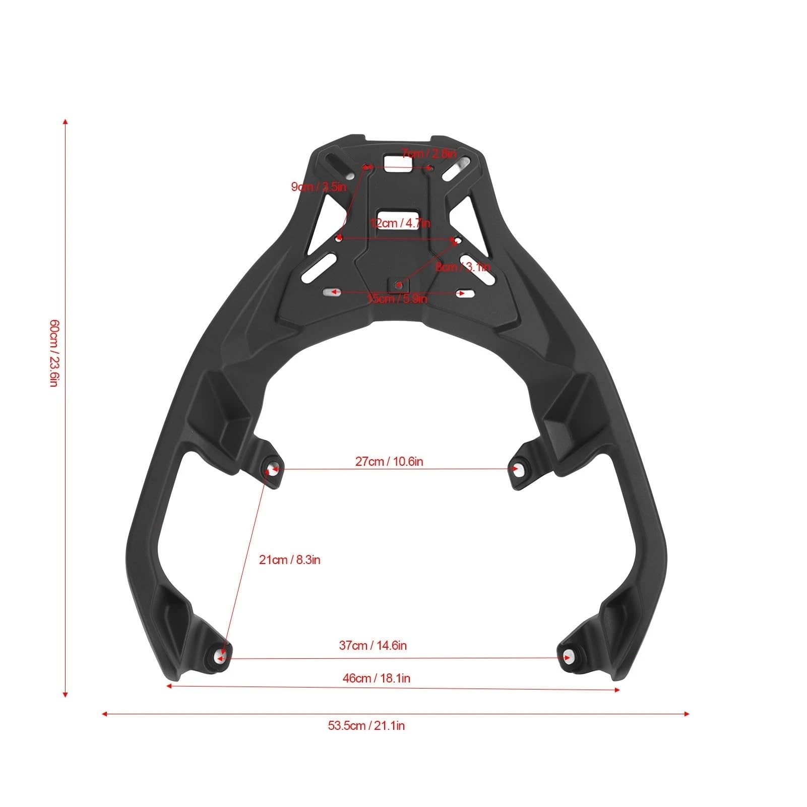 Equipaje Motocicleta Portaequipajes Trasero para Motocicleta para BMW C400GT C400X Soporte De Carga Seguridad Mejorada Aleación Aluminio
