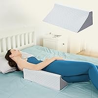 FollowLoeysu Wedge Pillow for Side Sleepers - Back Pain Relief, Post-Surgery Recovery, Pregnancy & Elderly Support