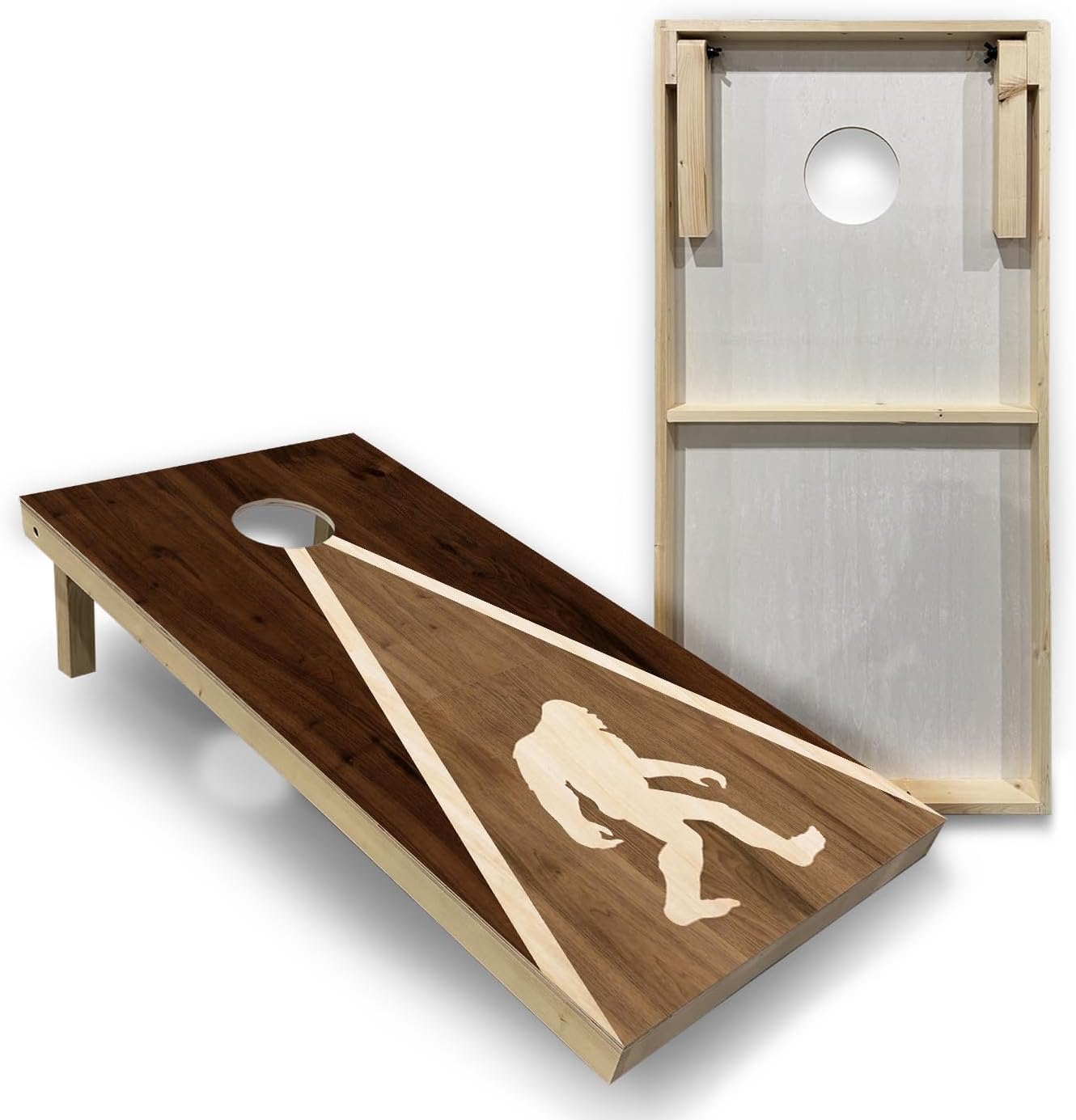 Cornhole Solutions Lightweight Cornhole Boards – Official Regulation 2x4 ft Cornhole Game Set, Wooden Design, 8 Playing Bags, Carrying Case & Tote