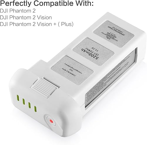 Miniatura 2 de Powerextra Phantom 2 Batería, 11.1V 5200mAh 10C LiPo Batería de Vuelo Inteligente Reemplazo Compatible con DJI Phantom 2, Phantom 2 Vision y Phantom