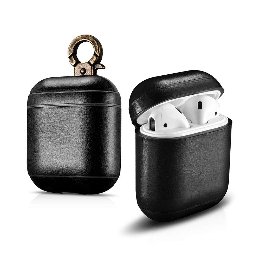 Prodigee[Jack for AirPods] Genuine Leather Case Protective Portable Cover for Apple Airpods Black AiPD -JCK-BLK