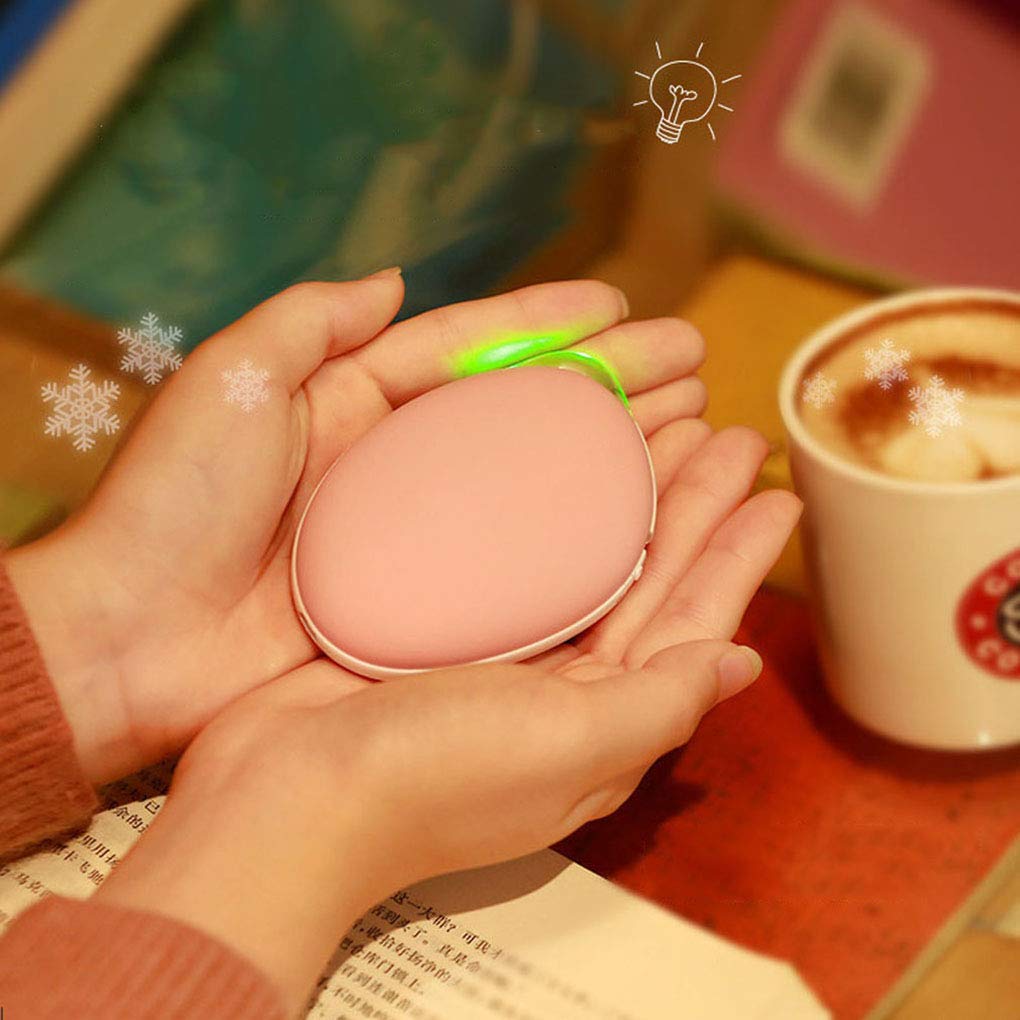 Scaldamani USB Ricaricabile, powerbank Portatile Elettrico a Doppia Faccia, Regalo Invernale Ideale per Powerbank Sportivo Indoor-Outdoor
