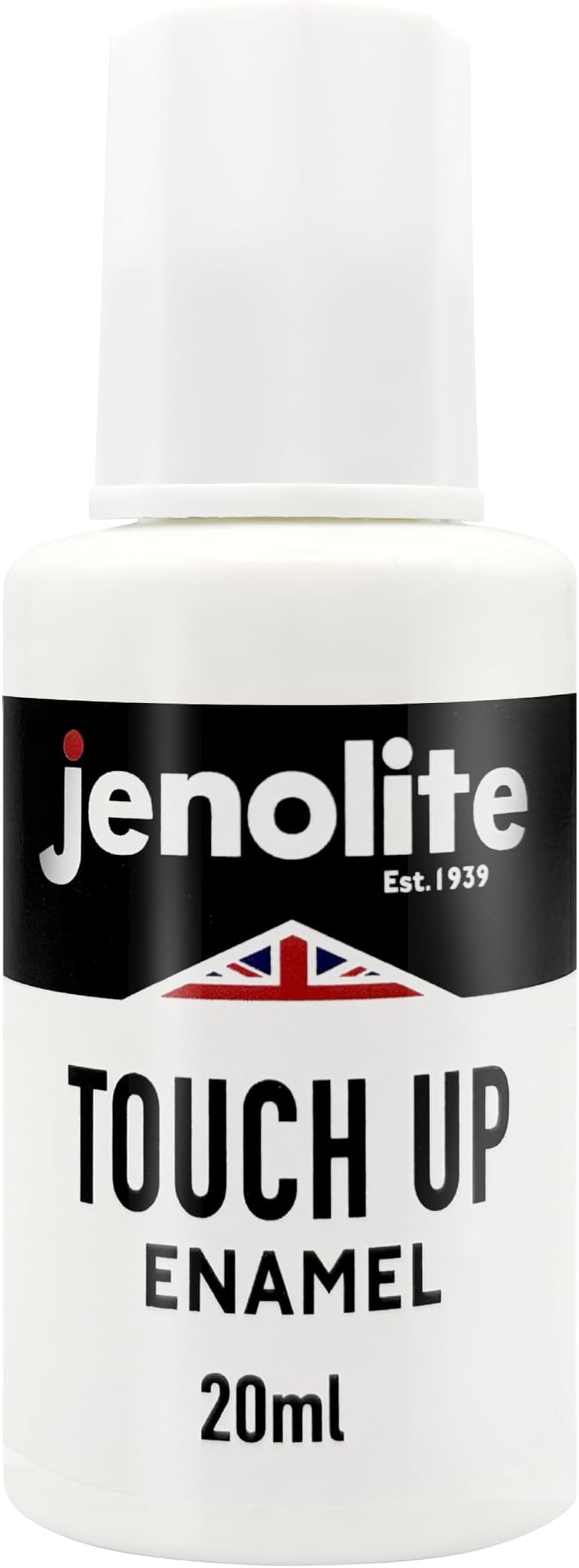 JENOLITE Enamel Paint and Repair Kit | 20ml | Scratch Repair | Touch Up Paint For Kitchen Appliances, Bathroom Sink, Bathtub, Shower Tray, Microwave, Fridge, Radiator, Metal
