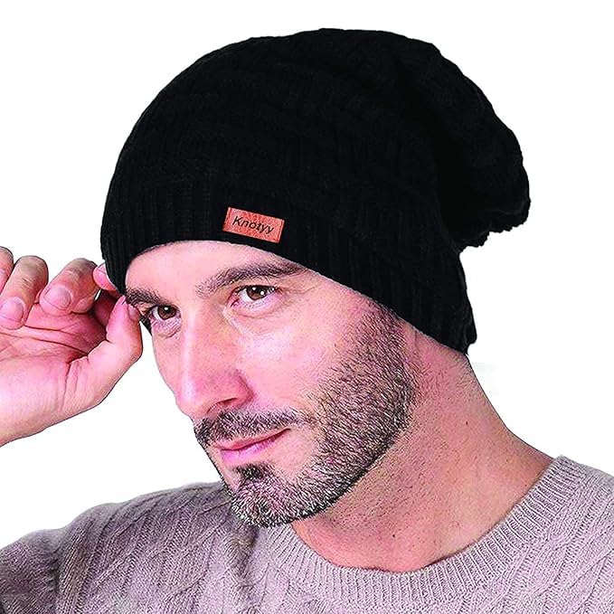 SAMEILI Beanie Cap for Unisex Skull Slouchy Winter Woolen cap