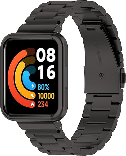 Miniatura 7 de Correas de reloj compatibles con Xiaomi Mi Redmi Watch 2 Lite ajustables de acero inoxidable sólido correas de repuesto para Xiaomi Mi Redmi Watch 2