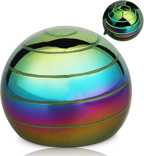 Miniatura 8 de Kinetic Fidget Spinner Lumious - Juguete de escritorio para niños y adultos, ilusión óptica genial, juguete de metal para aliviar el estrés, bola