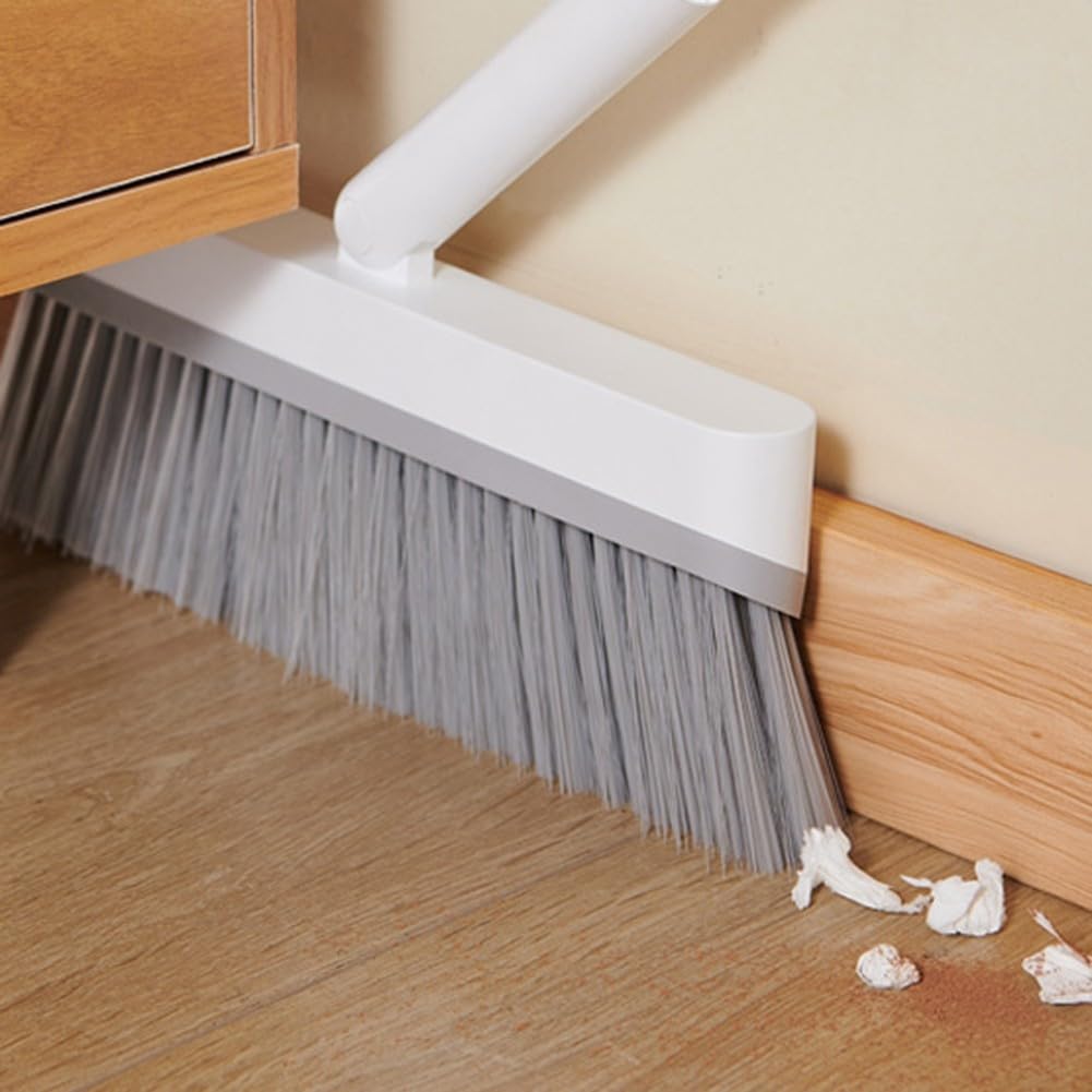 Besen und Kehrschaufel Haushalt Set, Kehrbesen und Kehrschaufel Kombination Müllschaufel, Lazy Artifact Klappgriff