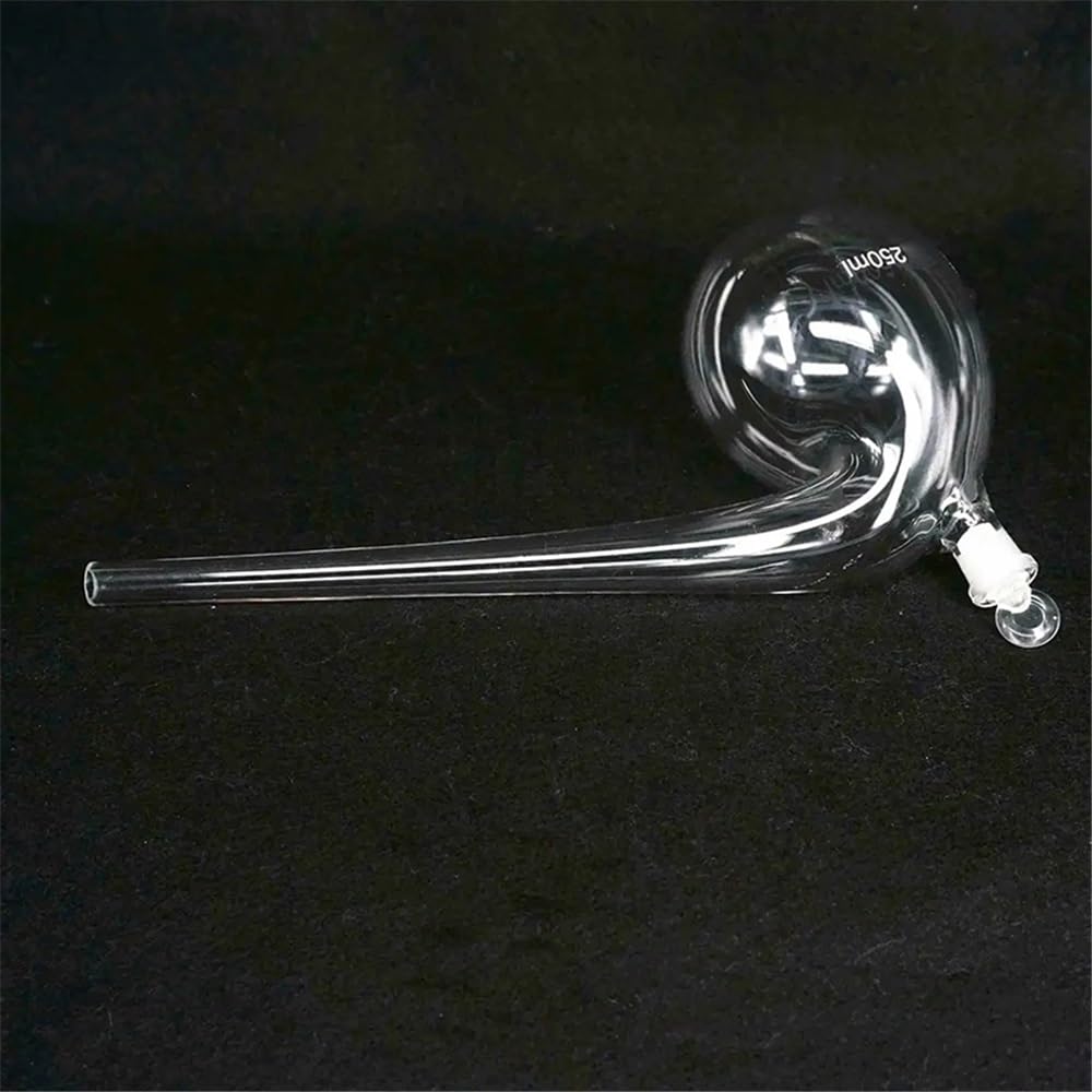 Instrumentos y Equipos de Laboratorio Material de laboratorio de vidrio de borosilicato con tapón de fondo redondo de 125 ml, 250 ml, 500 ml, 1000 ml y 2000 ml.(500ml)