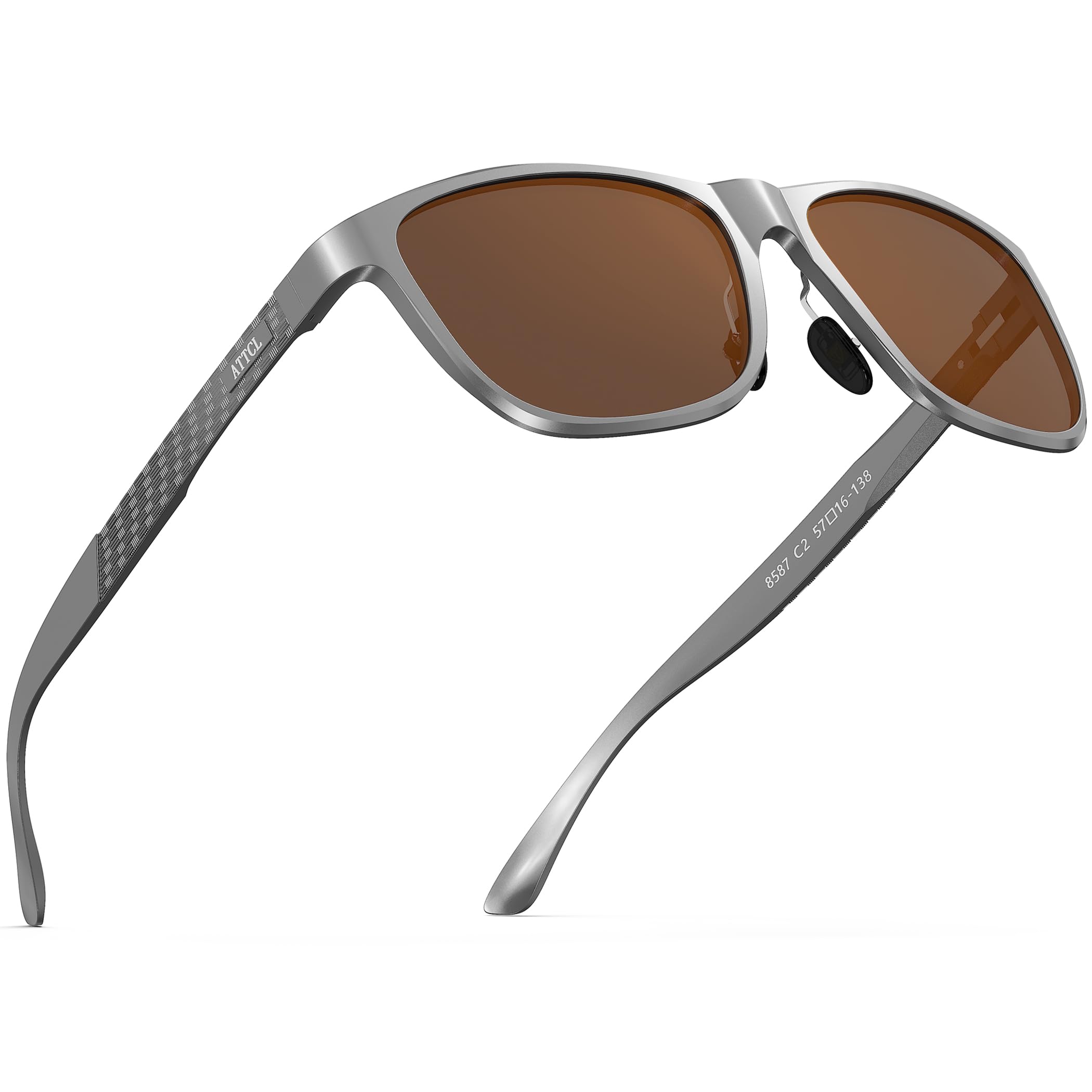 ATTCL Polarised Sunglasses Mens for Driving: UV400 Protection Square Shades AL-MG Metal Frame HD TAC Lens Hiking Travel — view 12