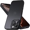 Mootobo for iPhone 16 Pro Max Case with Camera Lens Full Cover Protection, Military-Grade Drop Protection Phone Case, Anti-Fingerprint Slim Shockproof Matte Back 6.9 inch– Black