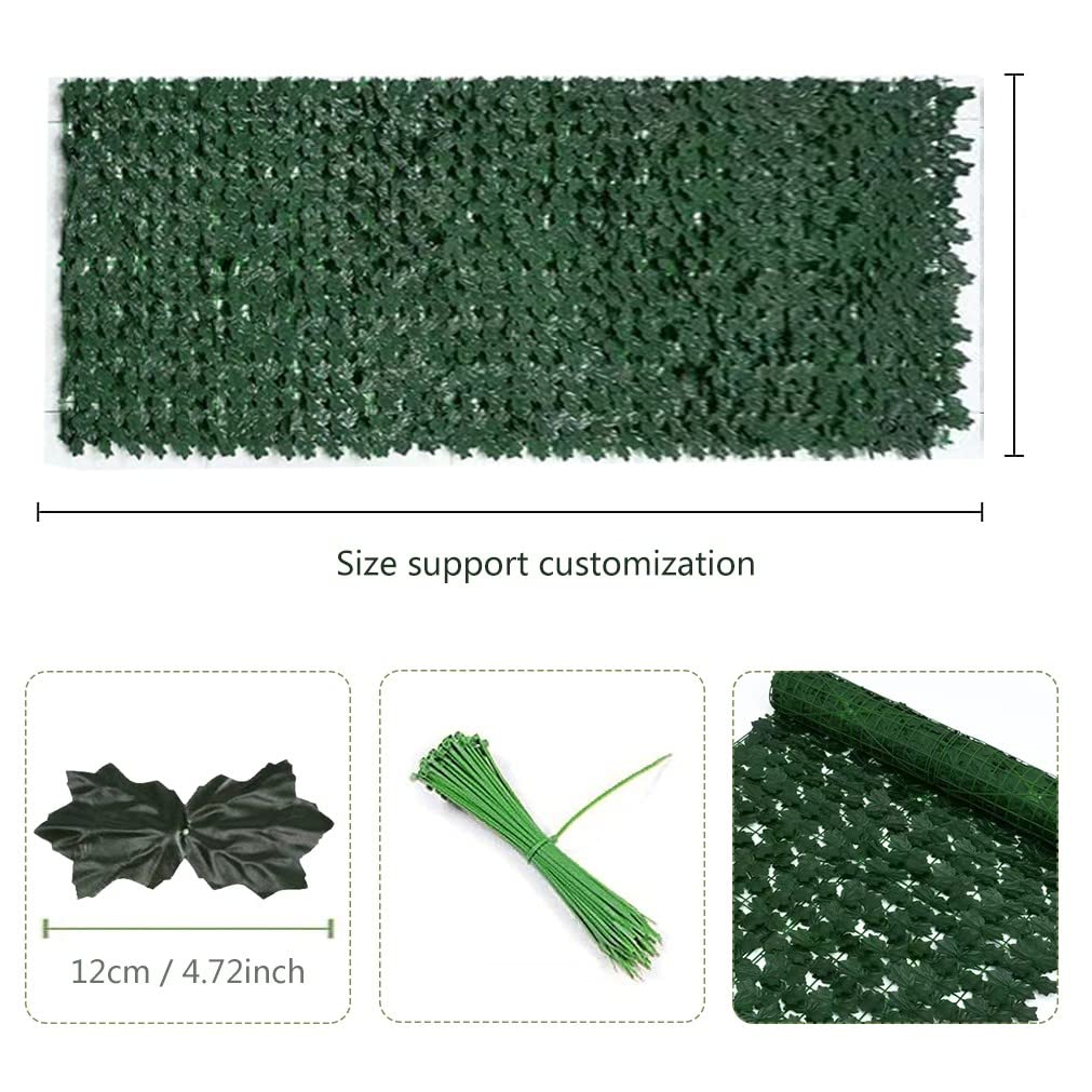 Hojas de Artificial para Jardín Seto Artificial Valla de seto Artificial Pantalla de Hoja Verde Planta Pared Decorativo Telón de Fondo Decoración Seto para Exterior, Interior, jardín, Patio sxlxay