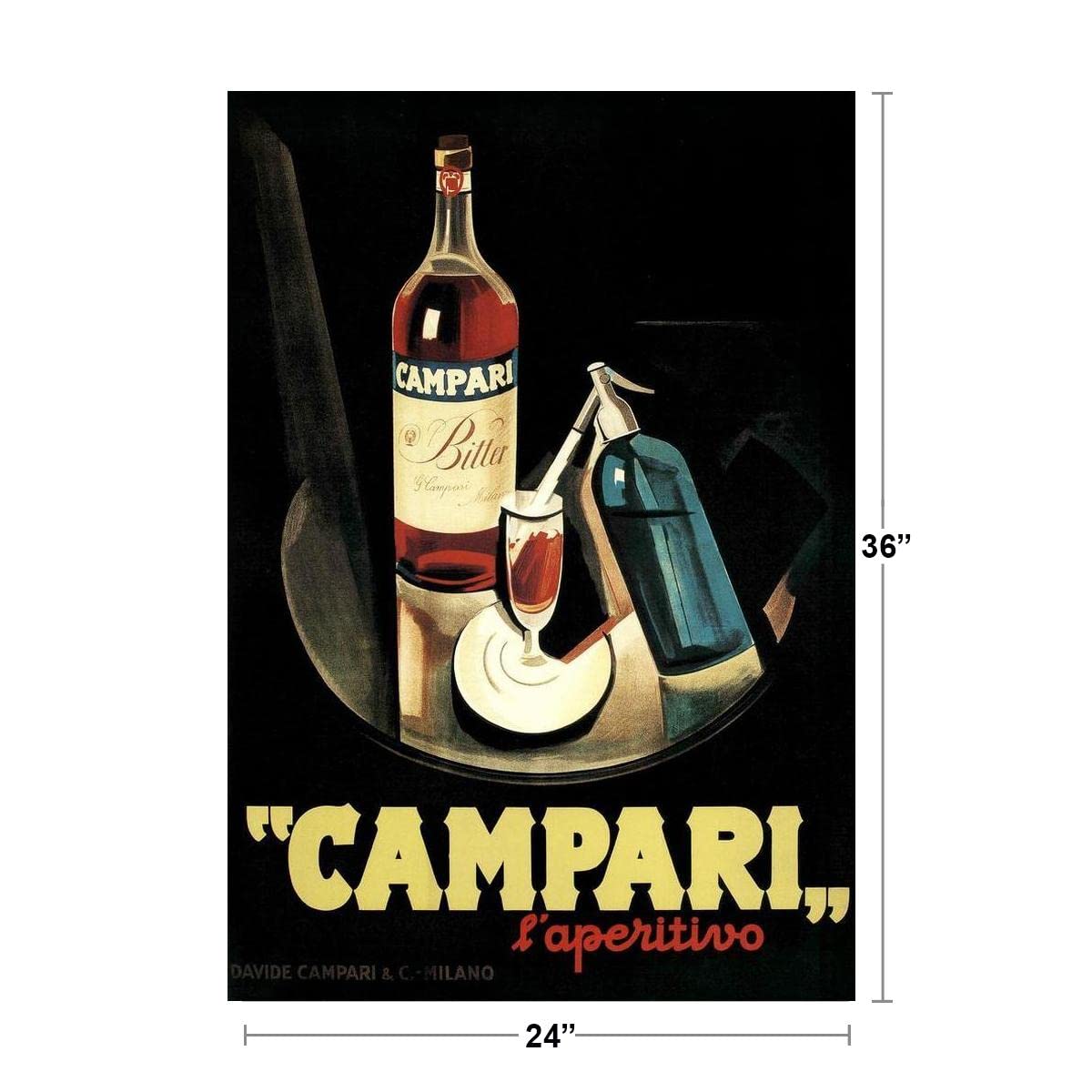 Amazon.com: Marcello Nizzoli Campari Laperitivo 1926 Vintage