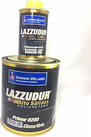 Primer Automotivo Pu Cinza/gris 8200 Lazzuril Alto Solido