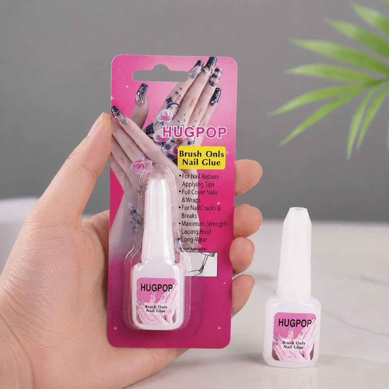 Brush On Nail Glue 10g for Acrylic Nails & Nail Tips – Strong Hold Quick Dry Nail Adhesive with Precision Brush Applicator – Long Lasting Professional Nail Extension Glue for Salon & Home Use-image-7