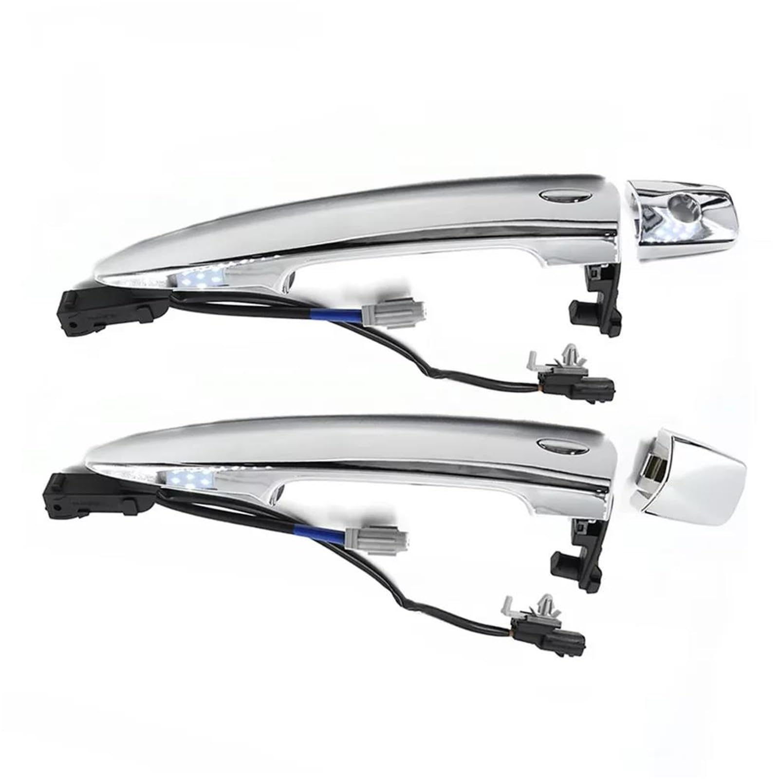 Zhqdrcy One Color Door Open Handles For Nissan For Leaf For Maxima For Murano For Sentra Chrome Silver Car Front Left Right Exterior Door Handles 826469N00a