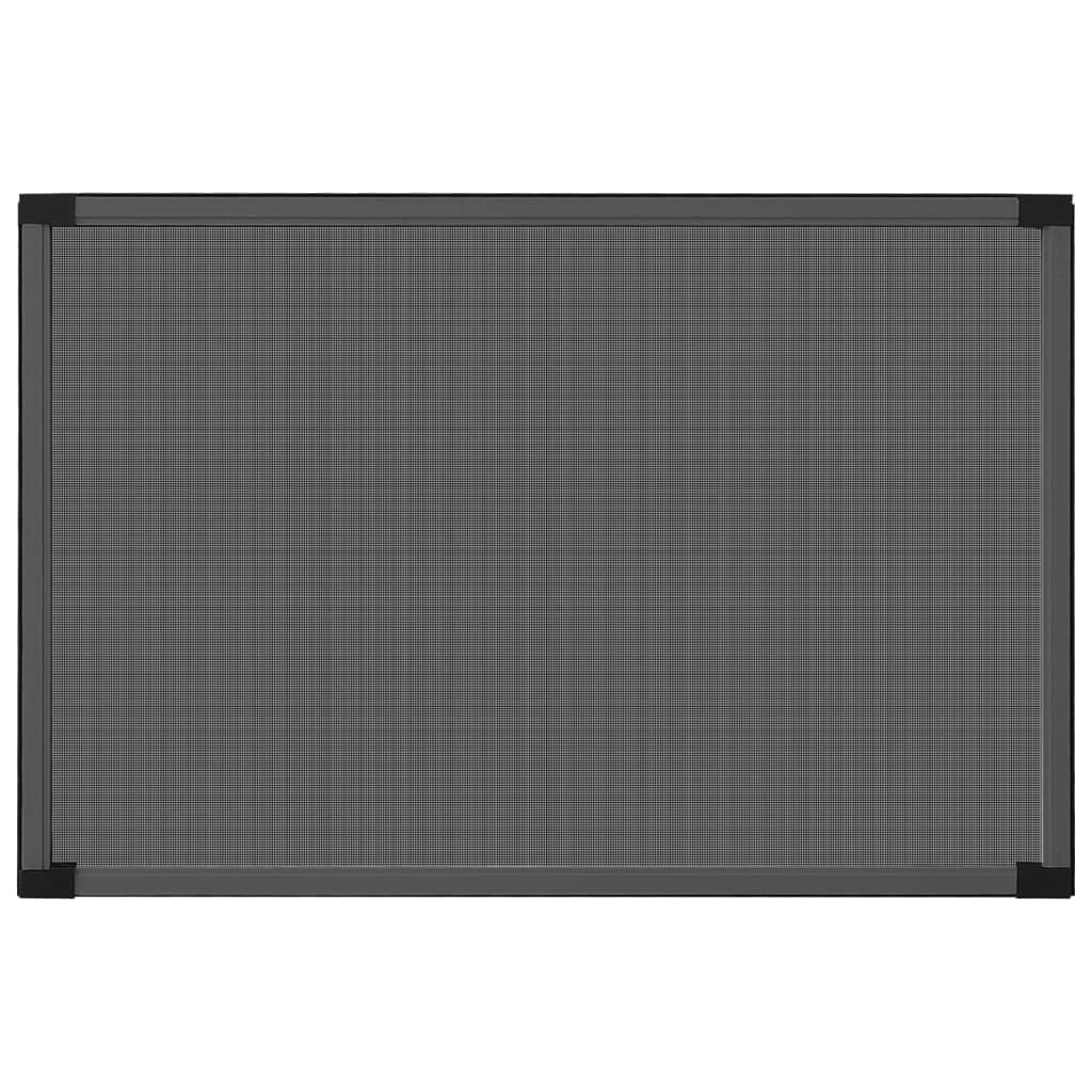 Moustiquaire Extensible pour Fenêtre, Cadre Moustiquaire Coulissant Anthracite (100-193) x75cm