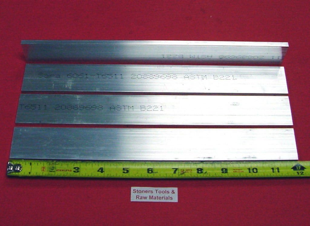 6061-T6511 Aluminum Flat Bar - 5/8" X 4" X 14" Solid Mill Stock (USA Made) 5 thumbnail image
