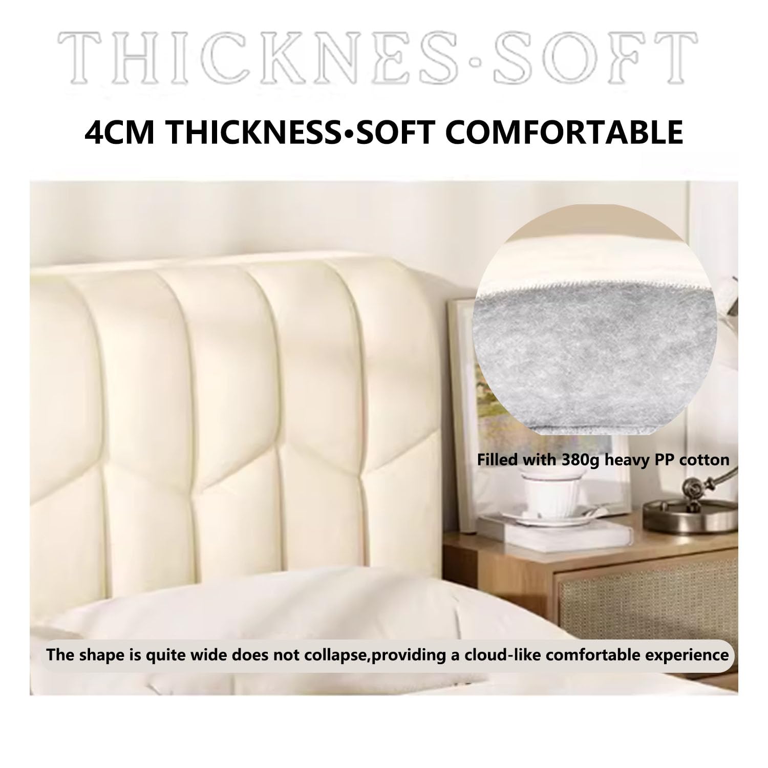 Copri Testiera Letto 120cm 150cm 180cm 200cm 220cm,Velluto Corto Copri Testiera Letto Matrimoniale Imbottito,Universale Copertura Per Testiera Per Letto,Testiera Lavabile Copri(200*60CM,Gray)