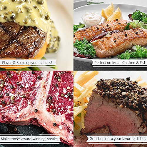 Whole Black Peppercorns By It's Delish – 5 Lbs Bulk Bag – Whole Black Pepper - Premium Dried Peppercorns For Grinder Refill – All Natural, Kosher & Fresh #TOP3