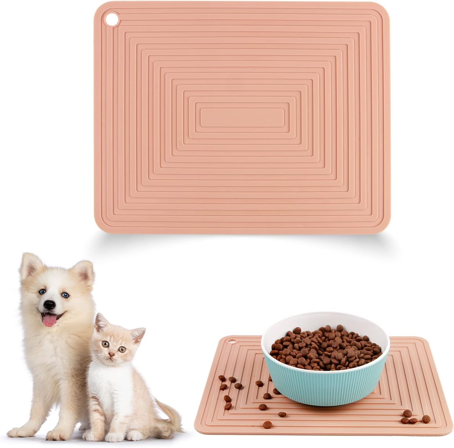 Pet Food Mat for Dog and Cat Placemat, Mat for Prevent Food